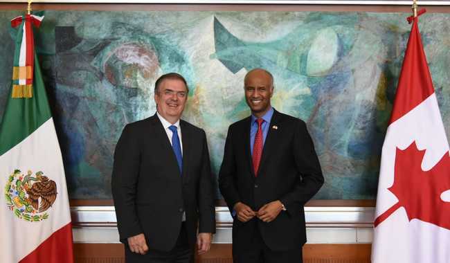 Foreign Secretary Ebrard and Minister Hussen of Canada discuss working together to combat racism