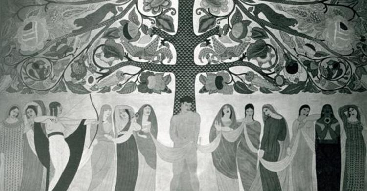 Mural "El árbol de la vida" de Roberto Montenegro