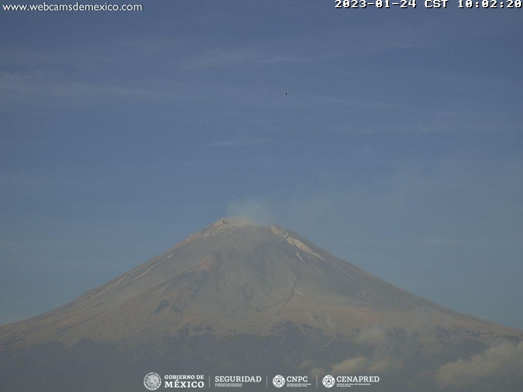 En las últimas 24 horas, mediante los sistemas de monitoreo del volcán Popocatépetl, se detectaron 94 exhalaciones. 
