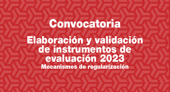 Cartes de convocatoria 2023 a Instrumentos de evaluación