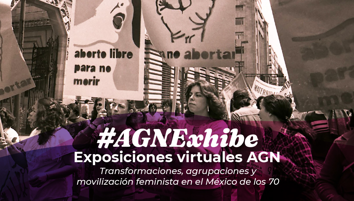 Marcha feminista en favor del aborto libre.
AGN, Archivos Fotográficos, Hermanos Mayo, Cronológico, sobre HMA/CR1/34329.