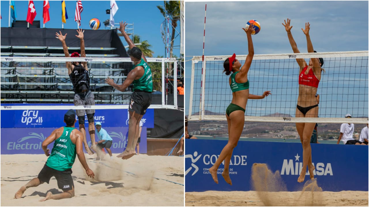 Duplas mexicanas en el Volleyball World Beach Pro-Tour Challenge La Paz 2023. CONADE