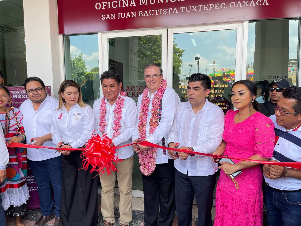 El canciller Marcelo Ebrard inaugura oficina de la SRE en Tuxtepec y anuncia apoyo para exportadores de la cuenca del Papaloapan