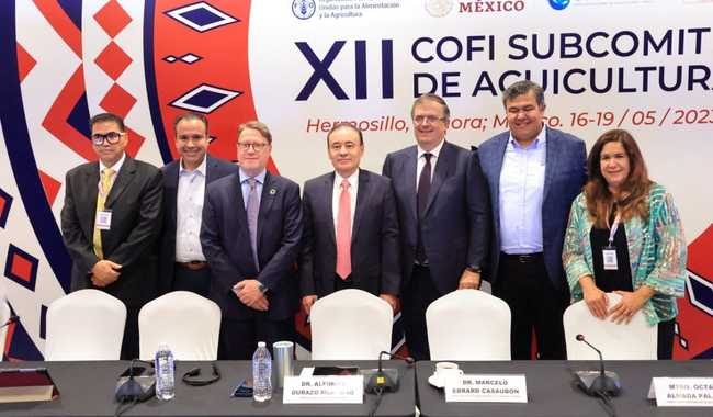 Foreign Secretary Marcelo Ebrard announces that Mexico will increase sustainable aquaculture