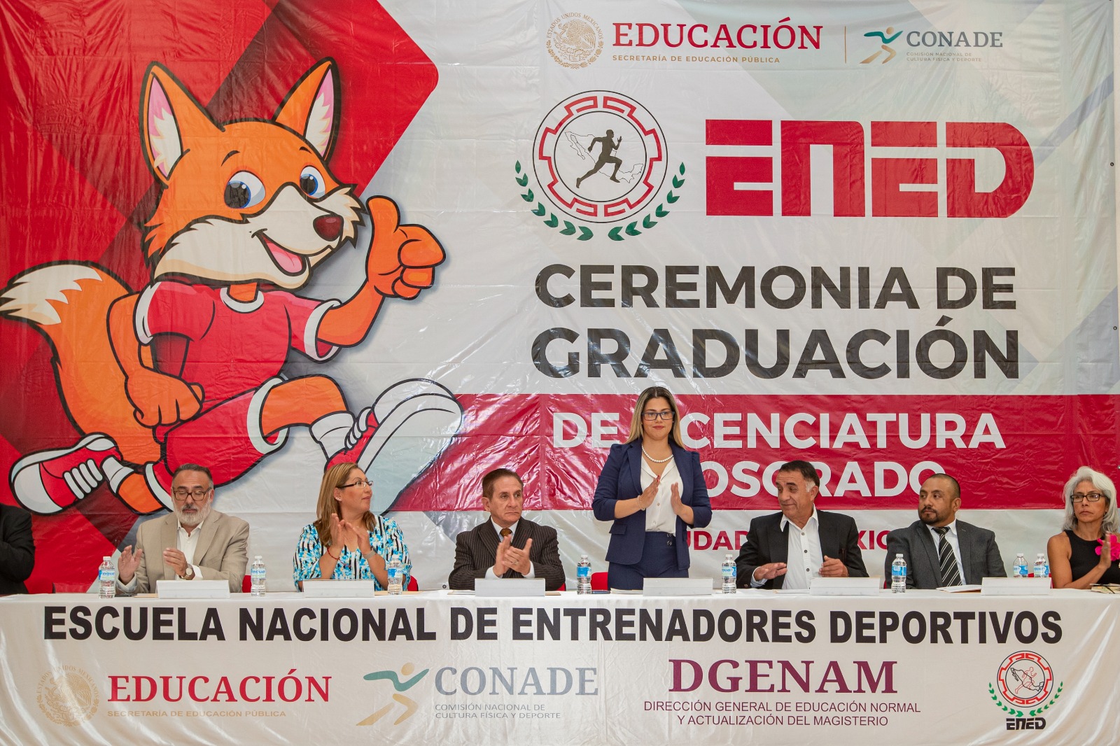 Se llevó a cabo la ceremonia de graduación de licenciatura y posgrado de la Escuela Nacional de Entrenadores Deportivos. 
CONADE