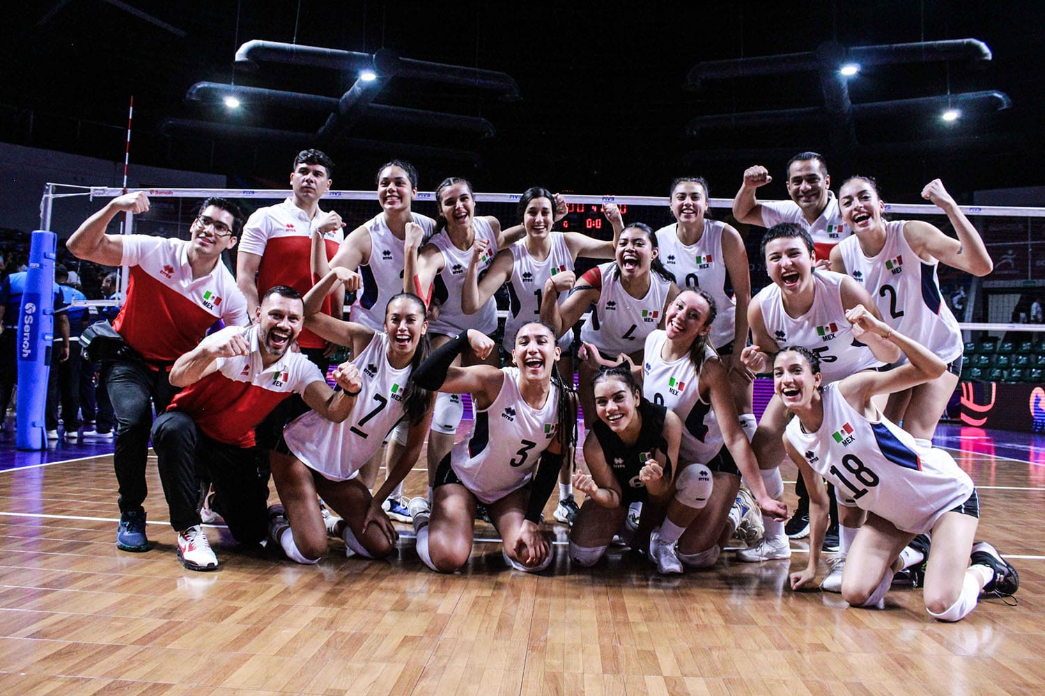 Selección mexicana que participará en el Campeonato Mundial Femenil Sub-21 de voleibol de sala, que se celebrará en León y Aguascalientes. 
CONADE