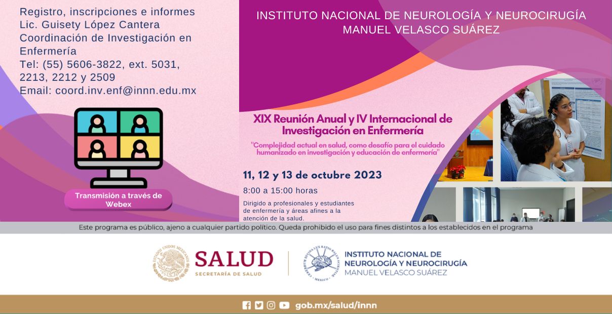 XIX Reunión Anual y IV Internacional de Investigación en Enfermería 