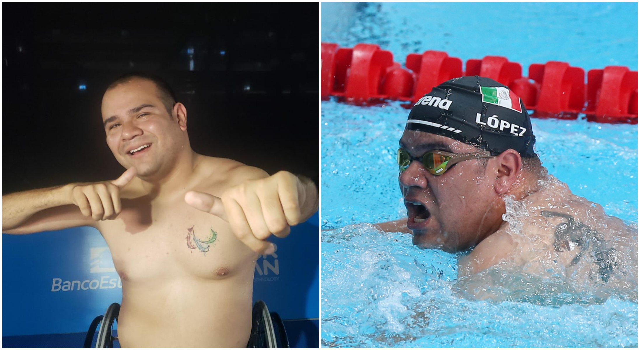 Diego López tras conquistar la piscina de Santiago 2023. CONADE