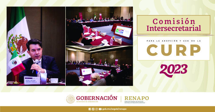 Sesión 2023. Comisión Intersecretarial de la CURP.