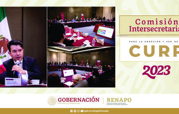 Sesión 2023. Comisión Intersecretarial de la CURP.