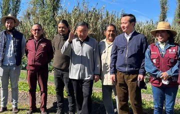 Recibimos a la comitiva del Ministerio de Agricultura de la República Popular China, en las chinampas de Xochimilco