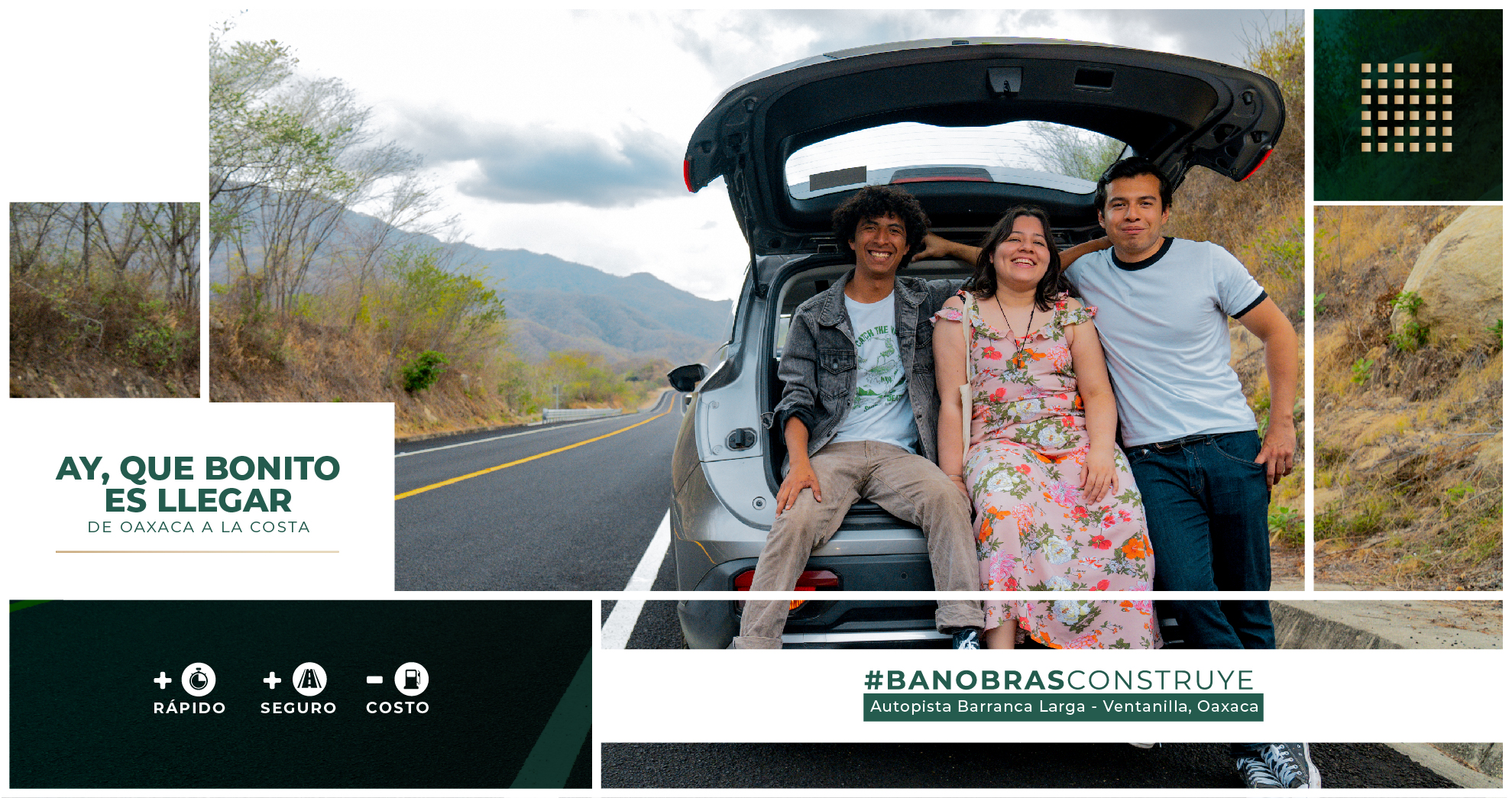La autopista se puso en operación el pasado 4 de febrero y ya transitan turistas nacionales, extranjeros, proveedores de bienes y servicios de la región, y población de su zona de influencia en Oaxaca.