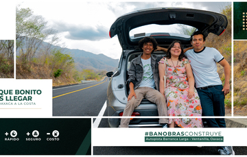 La autopista se puso en operación el pasado 4 de febrero y ya transitan turistas nacionales, extranjeros, proveedores de bienes y servicios de la región, y población de su zona de influencia en Oaxaca.