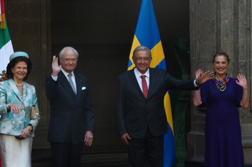 Ceremonia de bienvenida a los reyes de Suecia, Carlos XVI Gustavo y Silvia