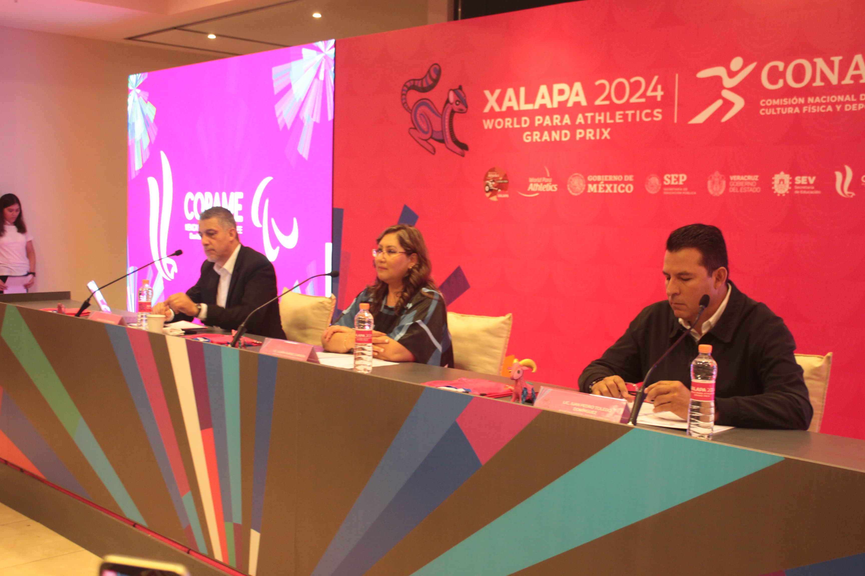Presentación oficial del Grand Prix de Para Atletismo Xalapa 2024. Cortesía