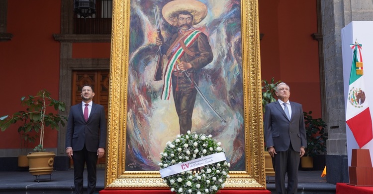 El Presidente de la República, Andrés Manuel López Obrador, encabezó este día la ceremonia Conmemorativa con motivo del 105 Aniversario Luctuoso del General Emiliano Zapata Salazar.