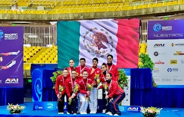 México sumó dos medallas de oro y dos de plata en el Pacific Rim Championships de gimnasia aeróbica que se disputó en Cali, Colombia. CORTESÍA