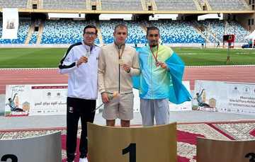 Jorge Benjamín González, medallista de plata en Grand Prix Mundial de Para Atletismo Marrakech 2024. Cortesía