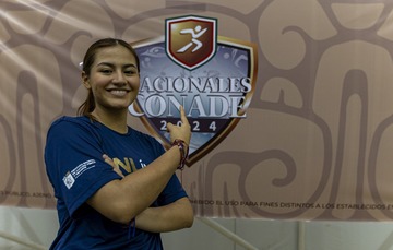Sofía Padrón sigue incrementando su legado en el voleibol de sala de los Nacionales CONADE. CONADE