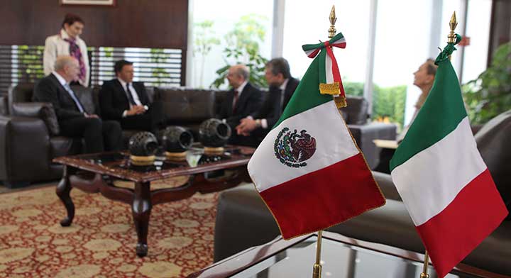El Presidente del Consejo de Ministros de Italia, Matteo Renzi arribó a México para iniciar su Visita Oficial. 