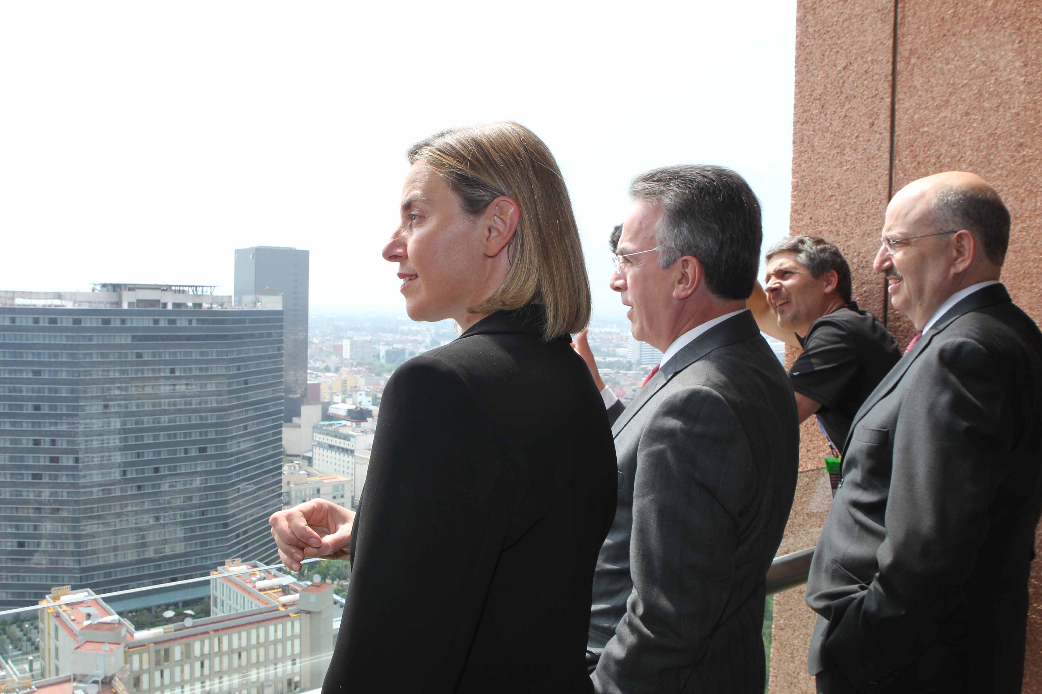 Federica Mogherini en visita oficial en México
