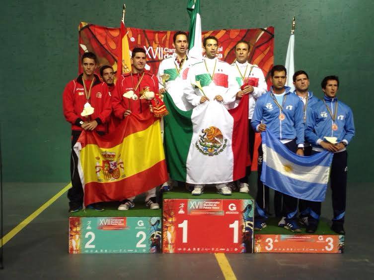 Logra México campeonato absoluto en Mundial de Pelota Vasca