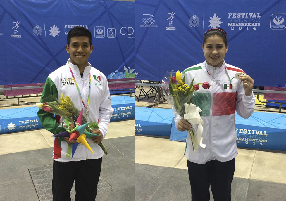 Cortesía. 
Dolores Hernández y Jonathan Ruvalcaba aportaron la cuarta y quinta medalla para México