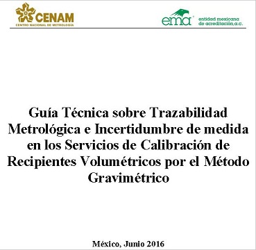 Actualización de Guía Técnica sobre Trazabilidad Metrológica e Incertidumbre de medida 