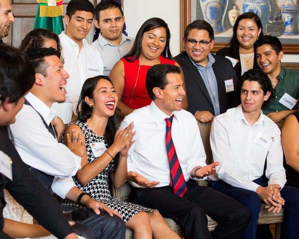 El Presidente Peña Nieto reunido con jóvenes DREAMers en Washington, DC.