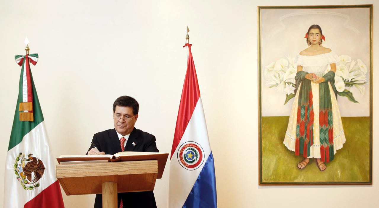 El Presidente de Paraguay, Horacio Cartes, en Visita Oficial en México.
