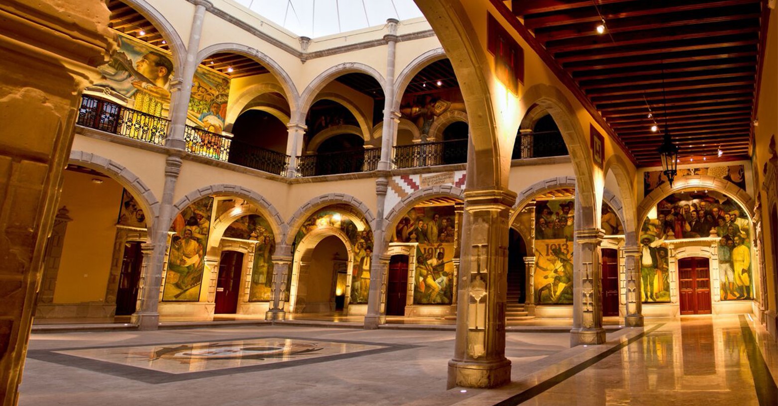 El interior del Museo Francisco Villa, Durango. 