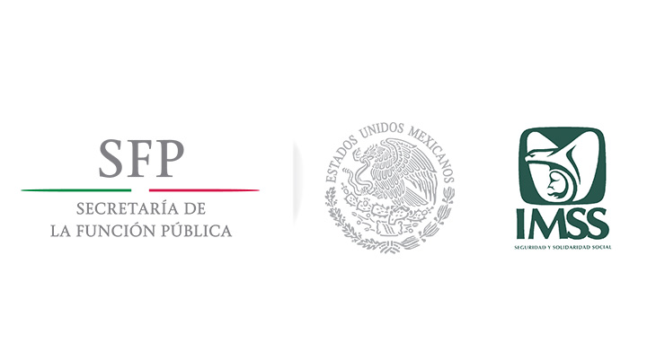 Logo SFP a la izquierda y logo del IMSS a la derecha