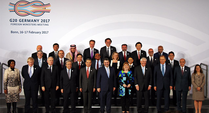Reunión convocada por Alemania, en su calidad de Presidente del G20, para tener un diálogo sobre temas de orden internacional