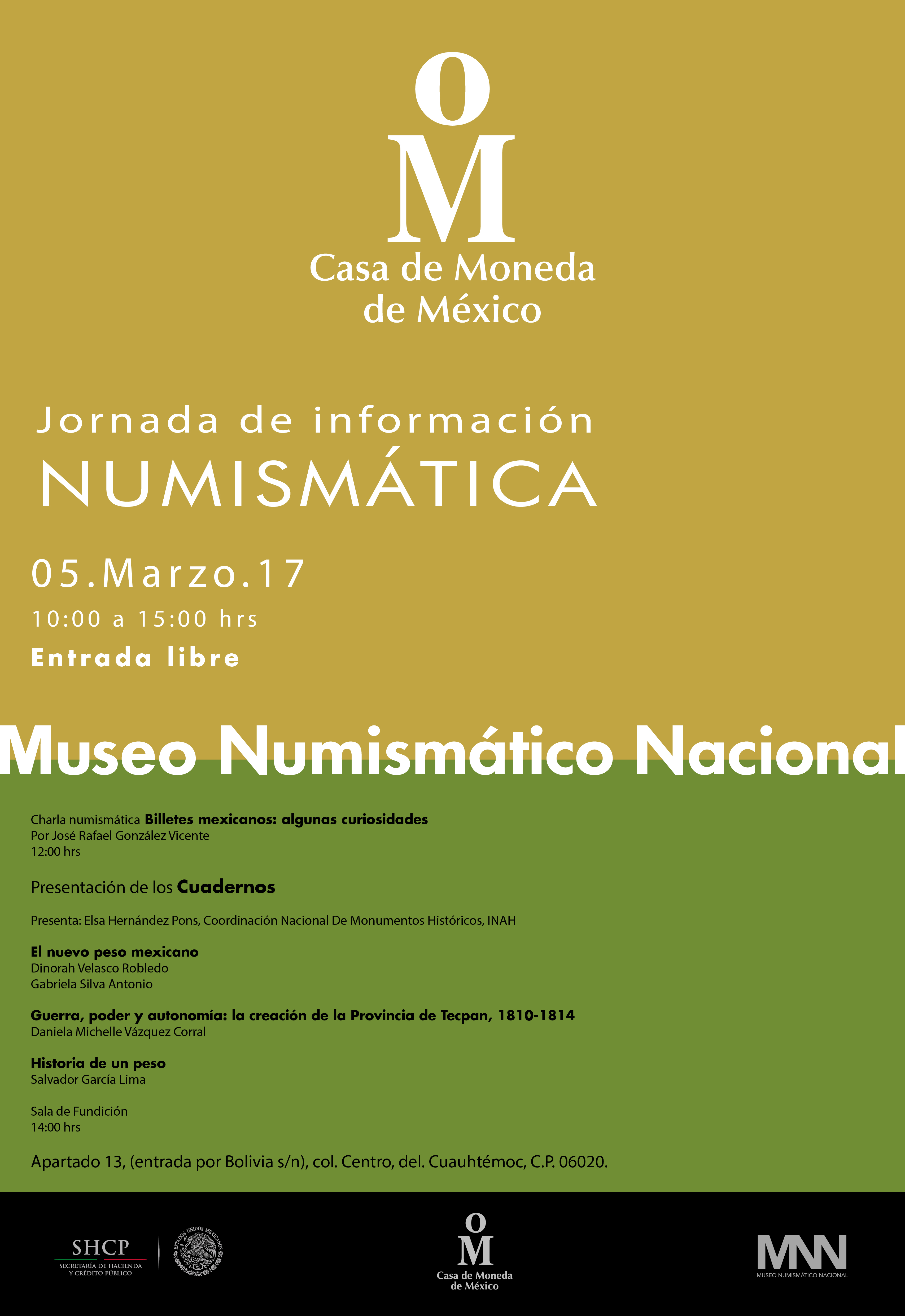 Jornada de Información Numismática de marzo. Presentación de los Cuadernos.