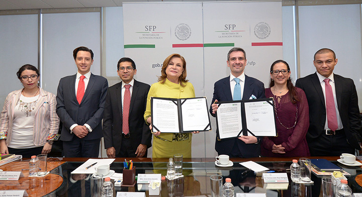 Firman SFP y Observatorio Nacional Ciudadano Convenio de Colaboración para fortalecimiento institucional 