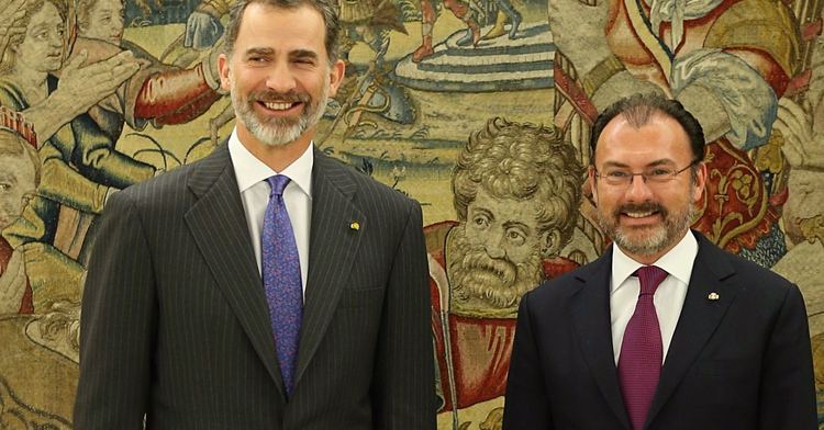 Foreign Secretary Luis Videgaray Meets with King Felipe VI 
