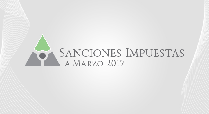 Sanciones publicadas a marzo 2017