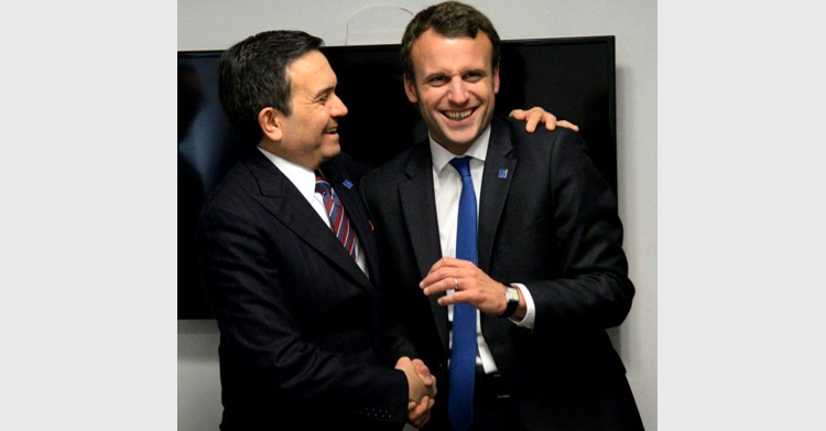 Felicidades a mi ex colega, Secretario de Economía de Francia, por su contundente triunfo en las elecciones...