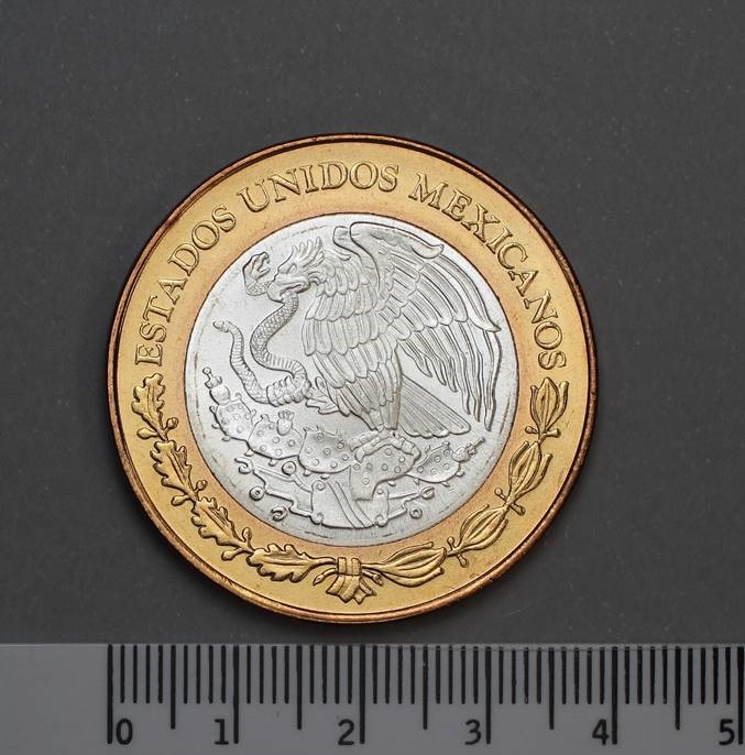 Escudo Nacional Mexicano en moneda