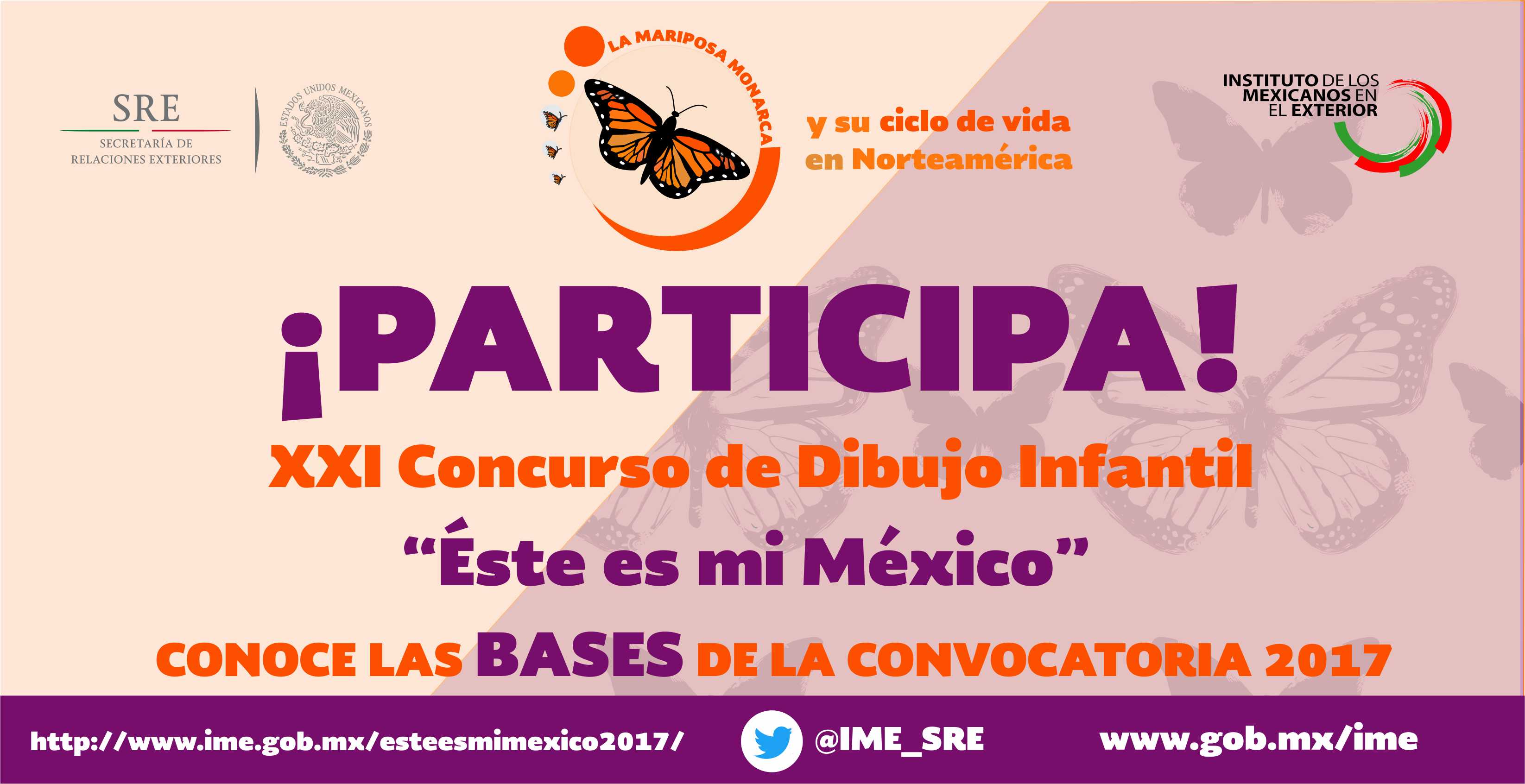 Lanzamiento de la convocatoria del Concurso Infantil "Este es mi México" con el motivo de La Mariposa Monarca y su ciclo del vida en norteamérica.