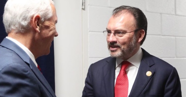 Meeting of Foreign Secretary Luis Videgaray and U.S. Vice President Mike Pence 