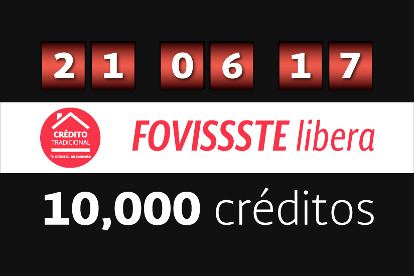 FOVISSSTE libera 10 mil créditos de vivienda de su lista prevista para este 2017