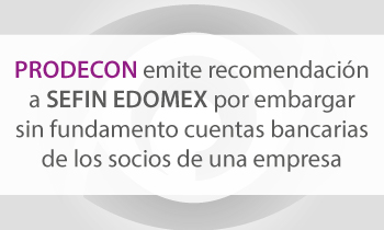 Recomendación pública a SEFIN Edomex