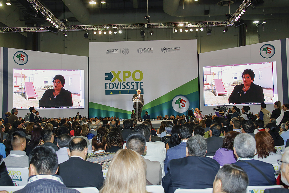 Ceremonia de inauguración de la EXPO FOVISSSTE 2017. 