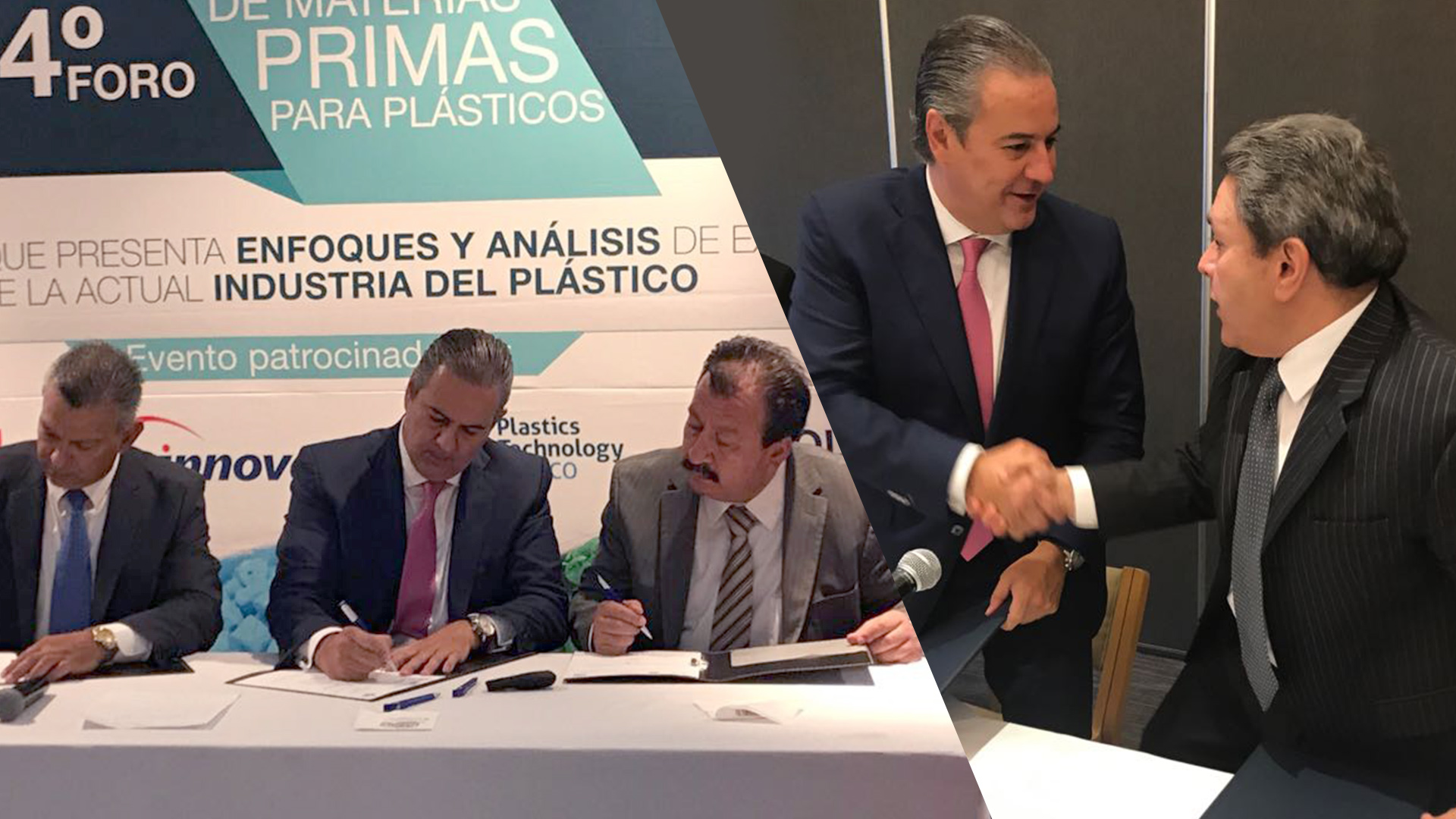La AFDZEE firmó convenios de colaboración con las Asociaciones de la Industria Química y del Plástico, respectivamente.