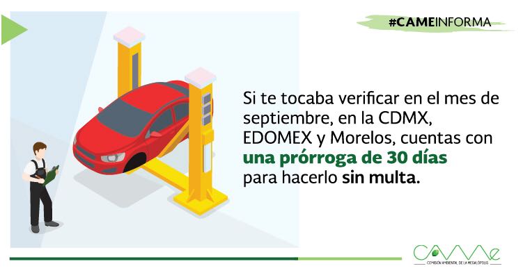 Se extienden plazos para verificar las emisiones de los vehículos con engomados color Rosa terminación de placa de circulación 7 ó 8 y Rojo terminación 3 ó 4 hasta por un mes