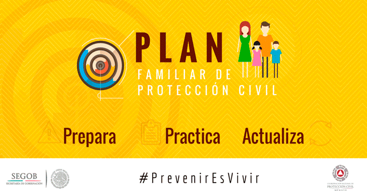 Ante un #Sismo es muy importante que tengas preparado un #PlanFamiliar de Protección Civil