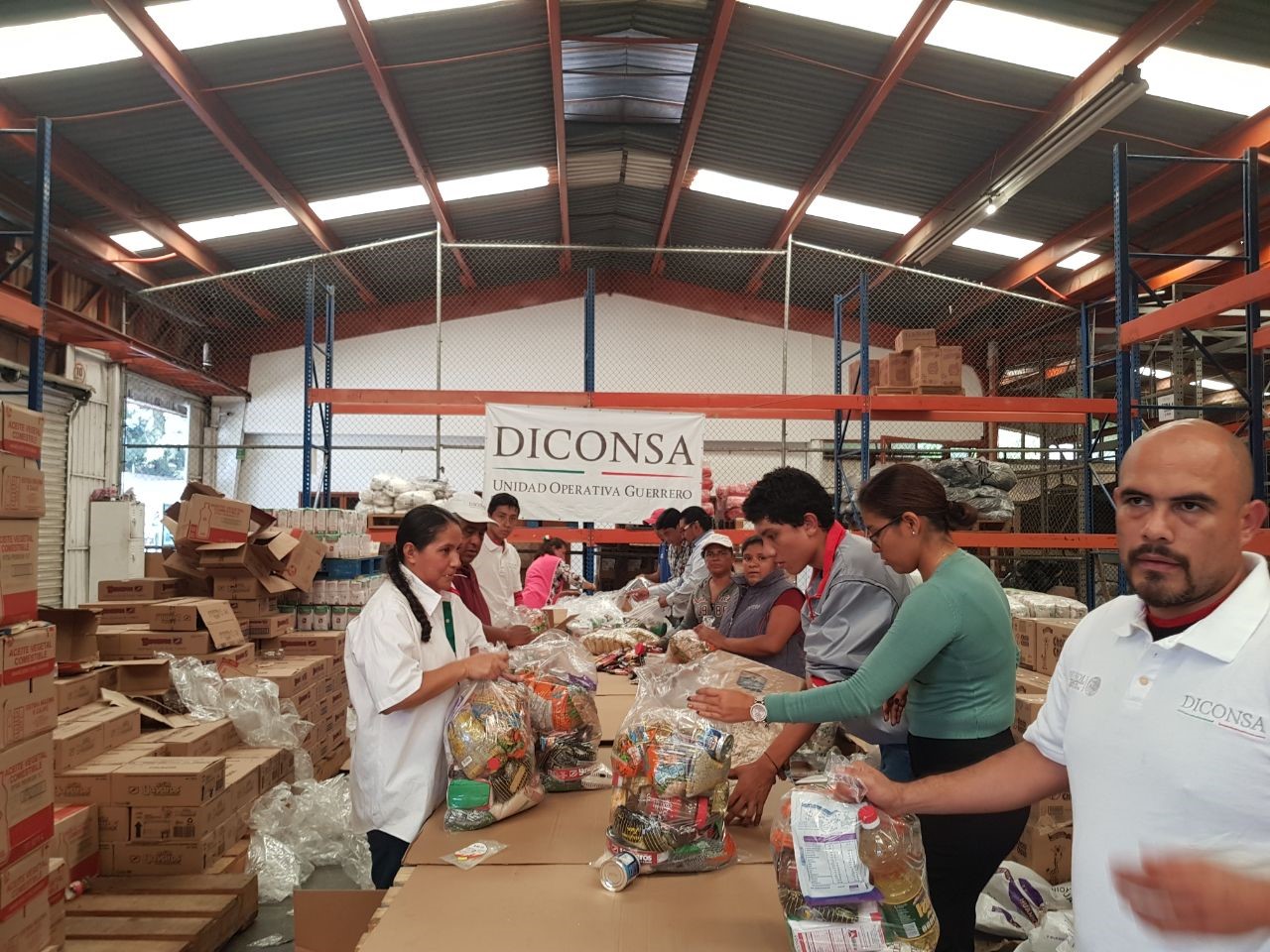 Acciones de Diconsa tras sismos y tormentas tropicales
