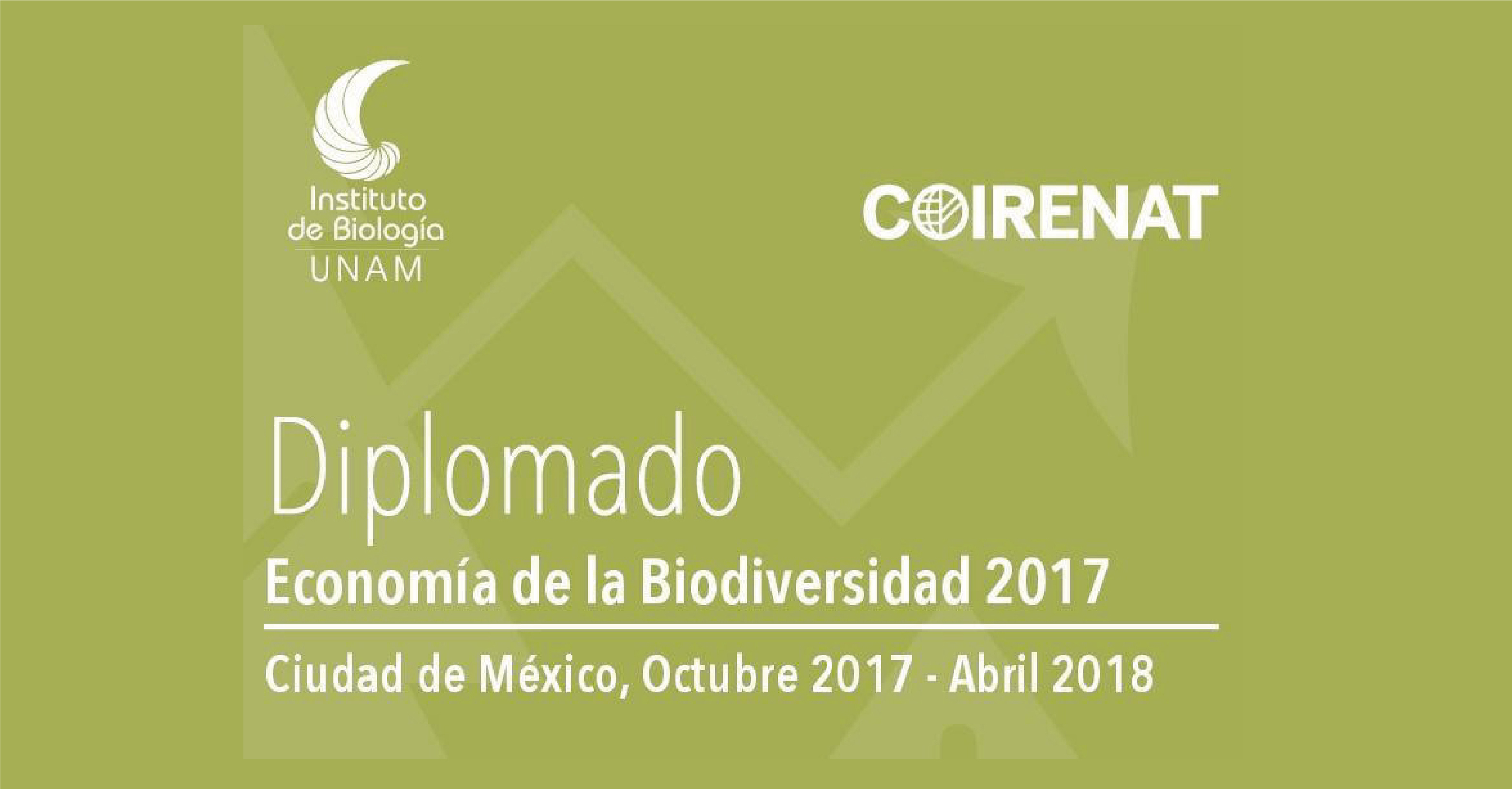 Inscríbete al diplomado "Economía de la Biodiversidad 2018"