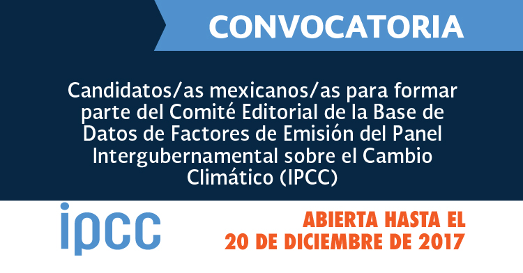 Convocatoria IPCC abierta hasta el 20 de diciembre de 2017
